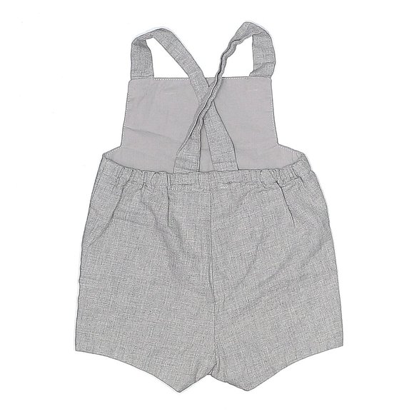 Gray Overall Shorts - Picture 2 of 2